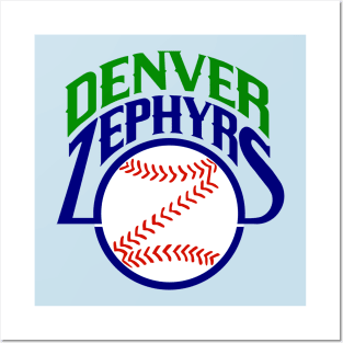 Classic Denver Zephyrs Baseball Posters and Art